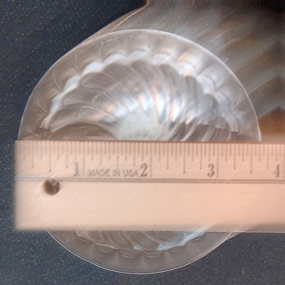 Vintage Aluminum Mini Jello Molds Set of 6 Silver Round Swirl Fluted 3.5 Inch - Picture 5 of 6